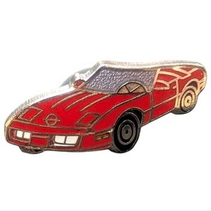 Vintage Red Sports Car Pin